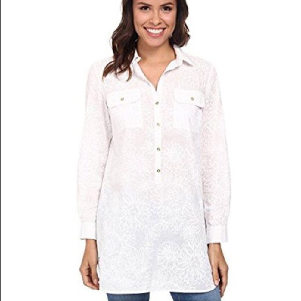 Lilly Pulitzer White Captiva Tunic